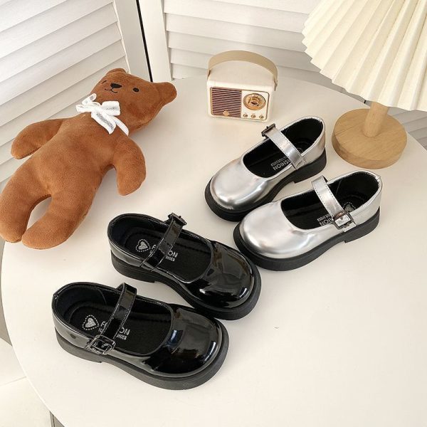 2025 New Japanese Style Versatile Women's Platform JK Uniform Shoes Lolita Thick-Soled Leather Shoes Versatile Chunky Heel Retro