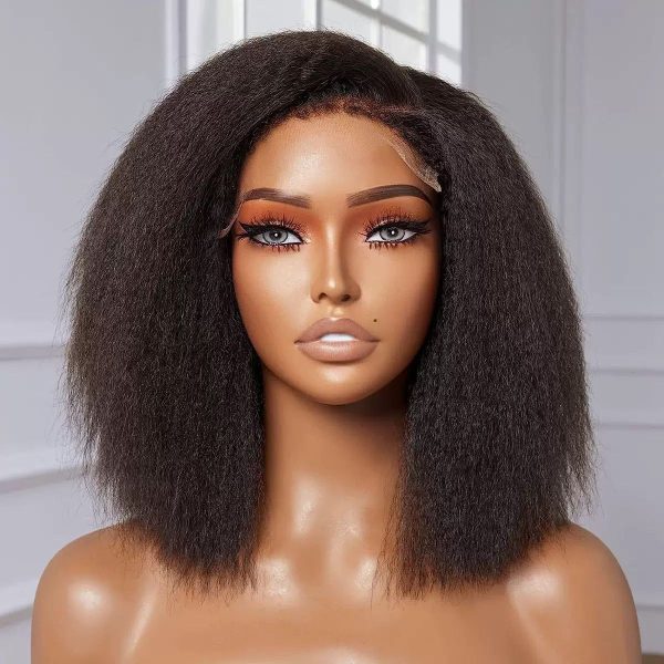 European and American Bob Wig Straight Hair Wig African Synthetic Afro Bob Lace Wig